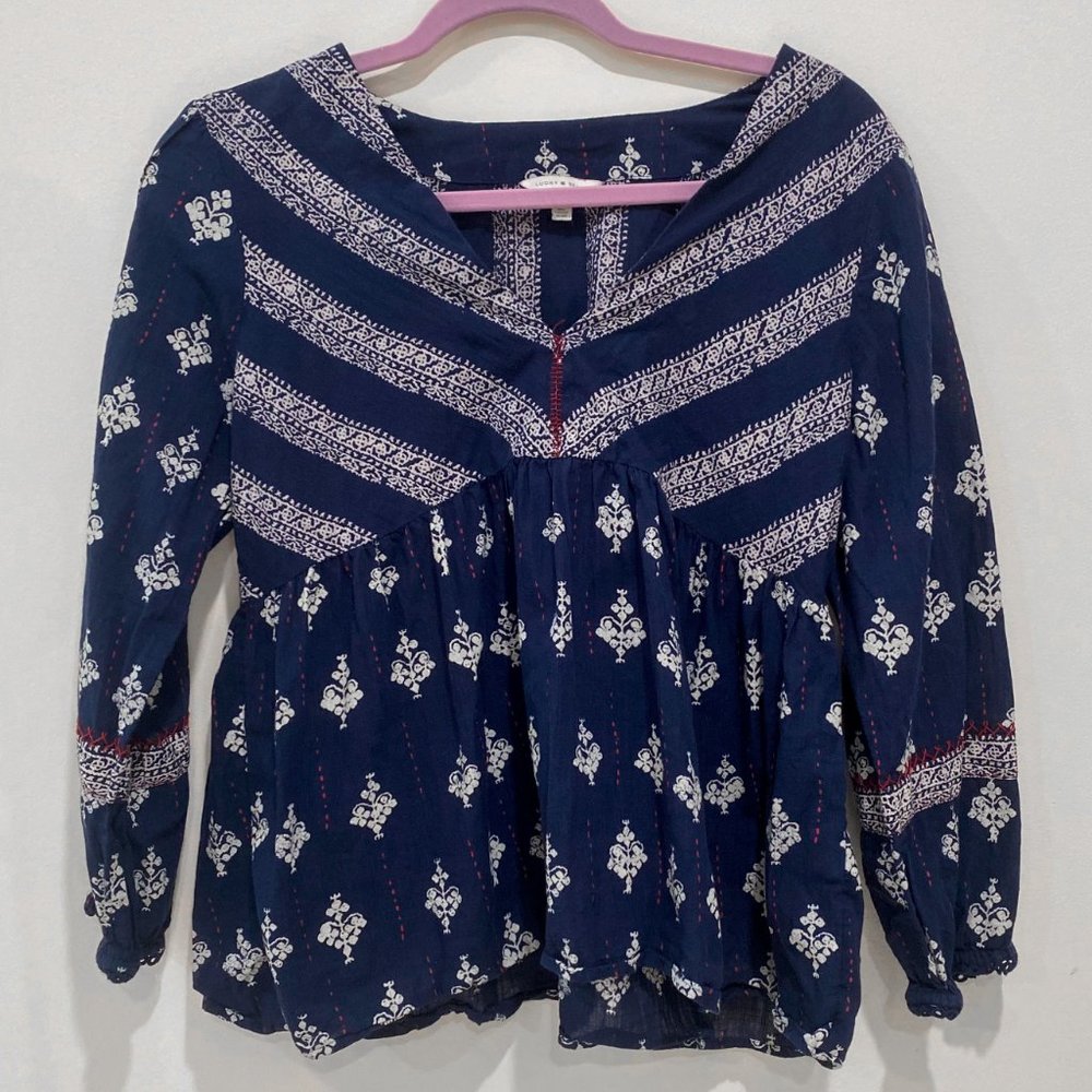 Lucky Brand Peasant Top - Medium